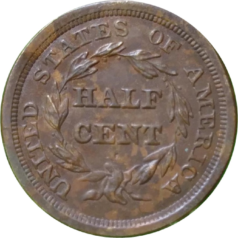 1857-Braided-Hair-Half-Cent